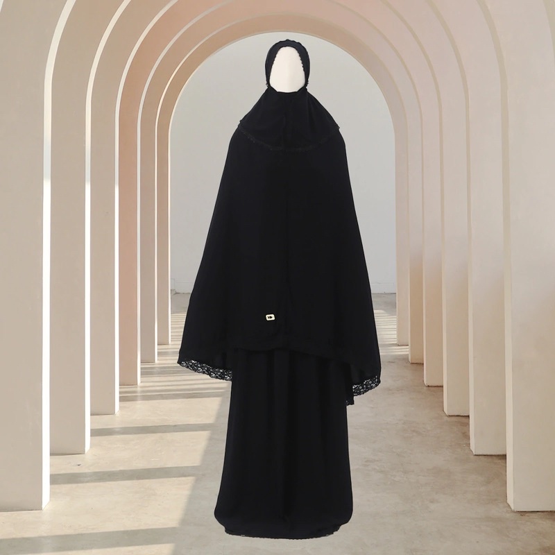 KIREY SET PRAYER NUSSEYBA/FATHNA DRESS/ALEA VISOR/HANDSOCK NUSSEYBA