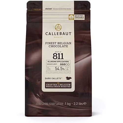 

CALLEBAUT DARK CALLETS COUVERTURE 811 54,5% - 2,5KG