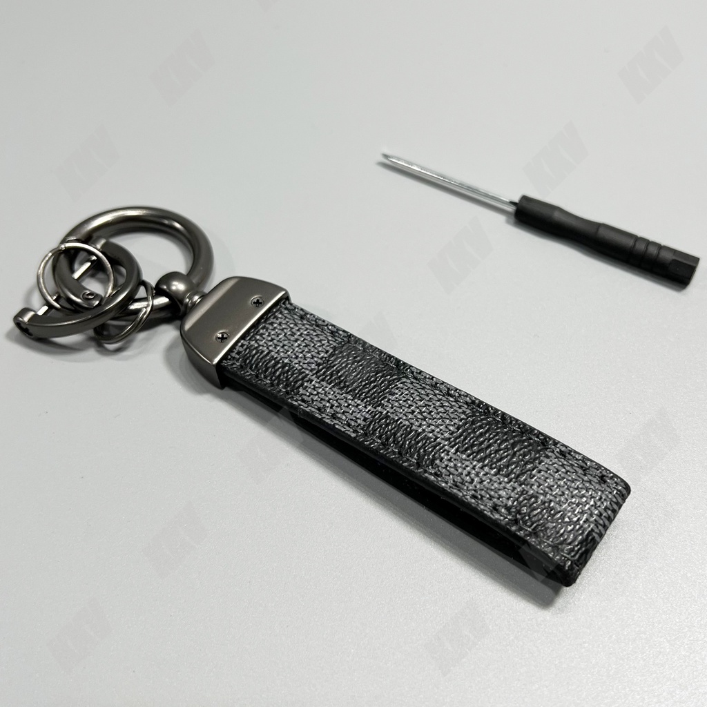 Kisi Gantungan Kunci CHAVEIRO Cars Key Chain Rope Mobil Motor Kulit + Logam