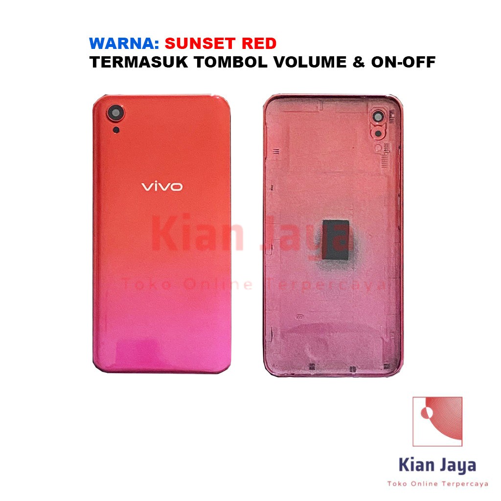 Backdoor Vivo Y91i Non Fingerprint Back Cover Tutup Belakang Baterai Cassing Casing Backcase Original