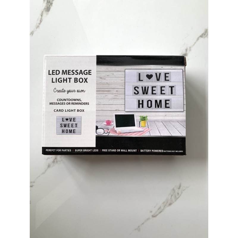 

DIY Letter Cinema LED Message Light Box Color (A6- 1144 SZX)