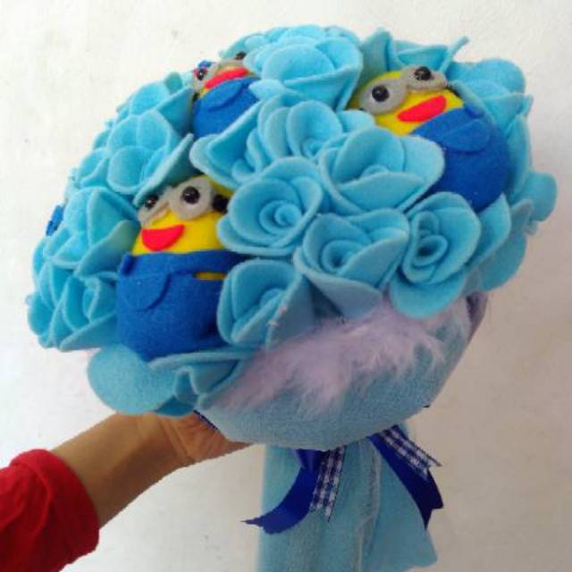 Boneka minion buket