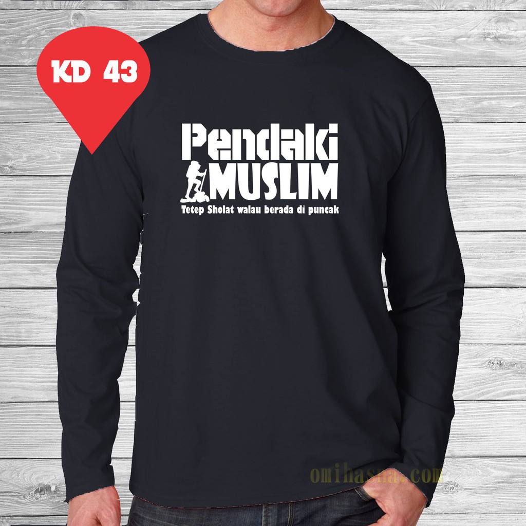 KAOS dakwah "PENDAKI MUSLIM" (lengan panjang)