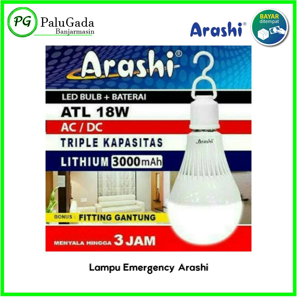 Jual Lampu Emergency Arashi Berbagai Watt Shopee Indonesia