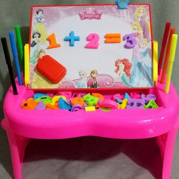

Davinci / mainan anak meja tulis funny studio easel huruf angka magne dan spidol