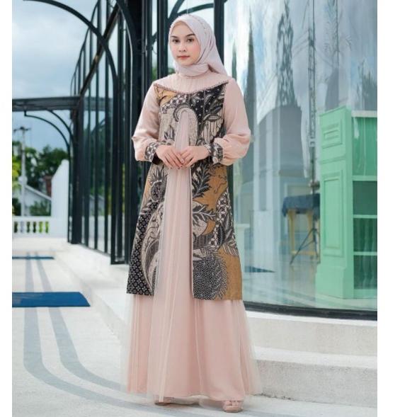 Viral Couple Batik Gamis Rahayu Wisuda Tunangan Lamaran