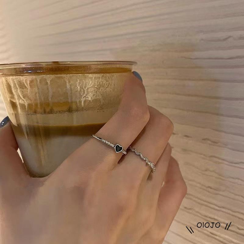 【COD】Cincin Jari Telunjuk Desain Hati Untuk Wanita