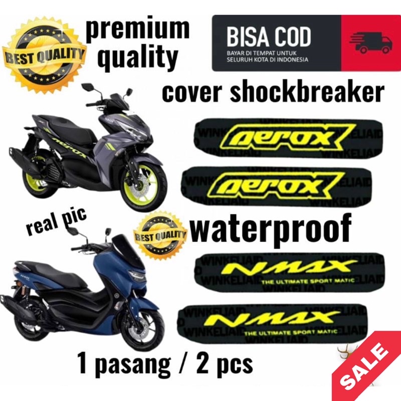 Sarung shok Cover Shock sok belakang motor Nmax dan Aerox 1 set pasang