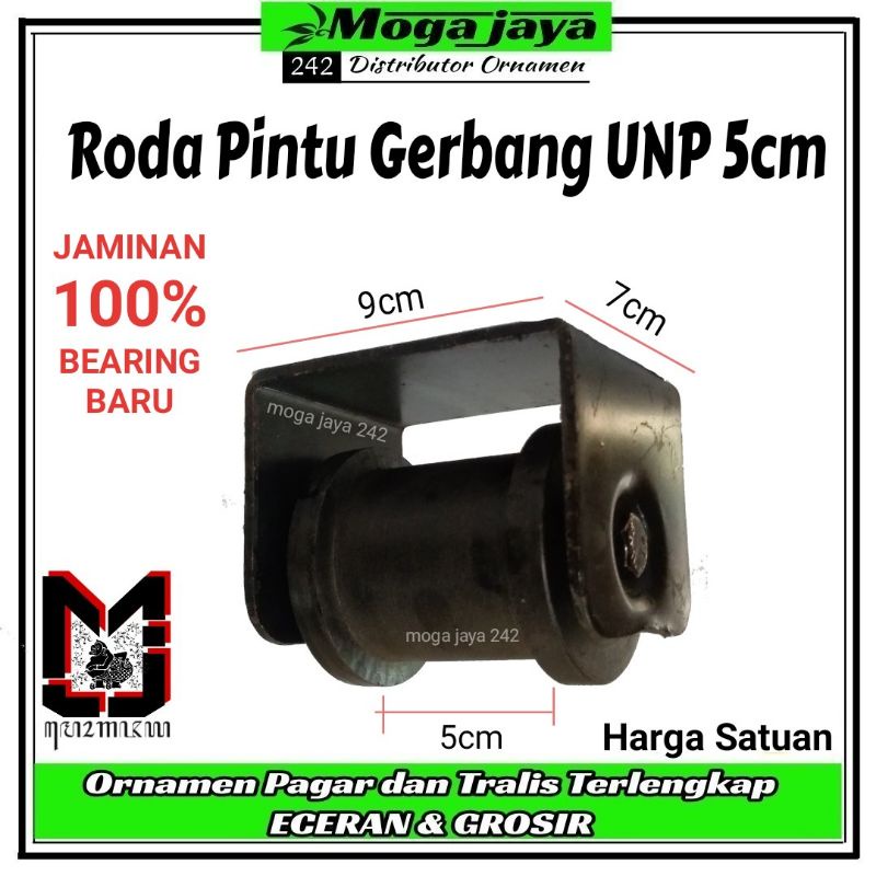 roda unp 5cm roda pintu gerbang