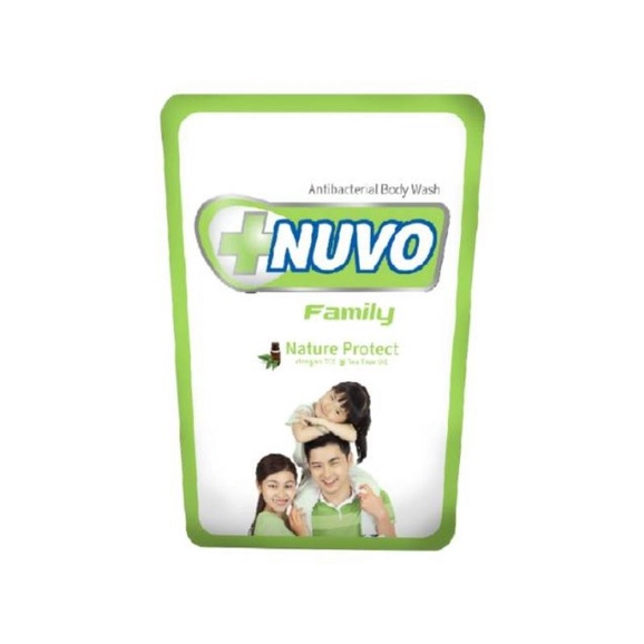 NUVO Body Wash / sabun mandi cair Antibacterial Pouch 450ml