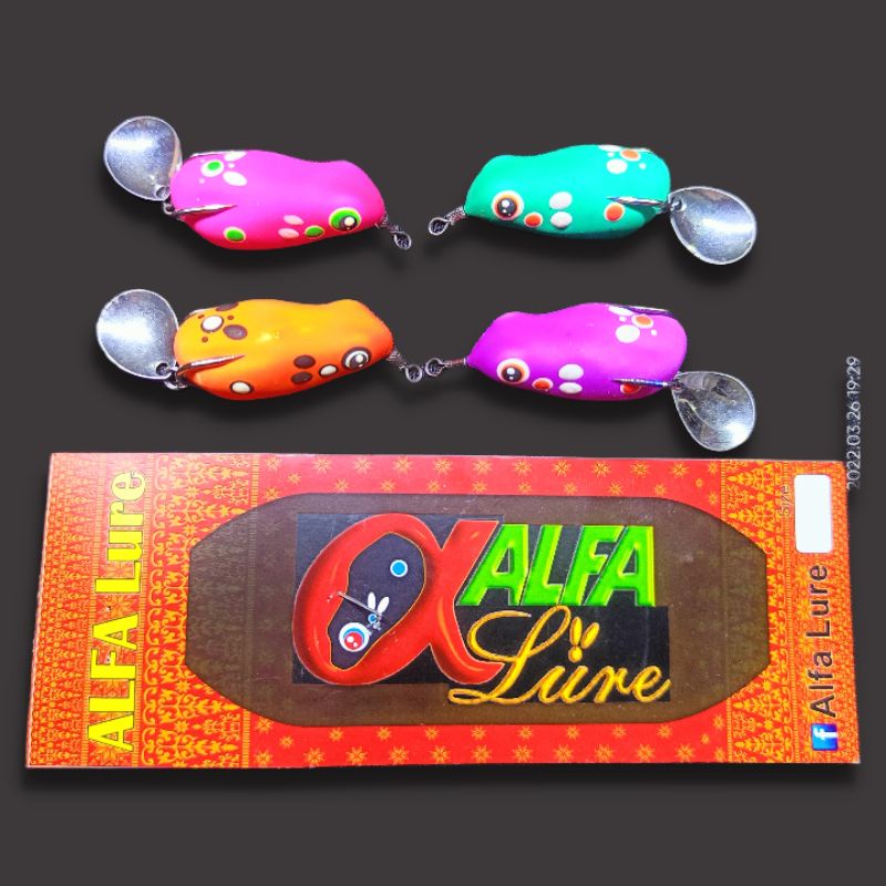 soft frog Alfa lure 4 cm, lure killer casting gabus.