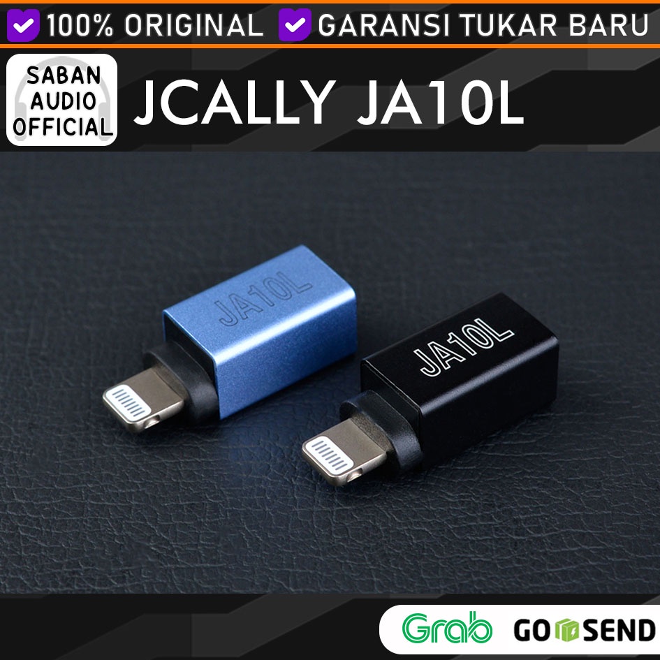 Jcally JA10L Audio Adapter Jack Lightning to 3.5mm Ipad Iphone Ipod Apple IOS alt JM08L