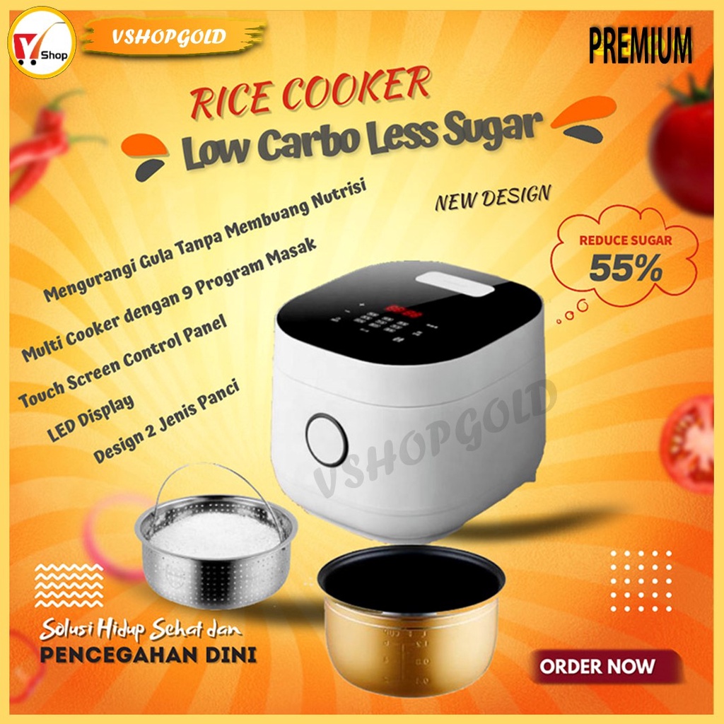 Low Carbo Less Sugar Smart Rice Cooker Healthy