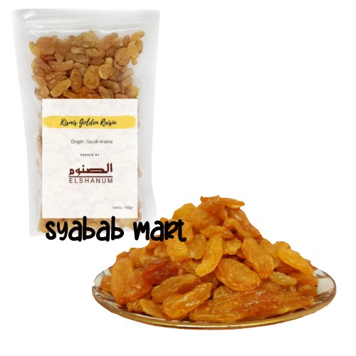 

[ COD ] Kismis Anggur Golden Raisin 150 Gram / Kismis Asam Manis Raisin Starr