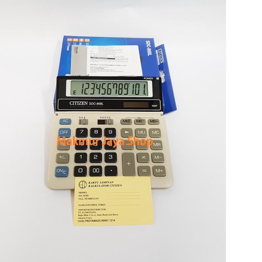 

Harga Heboh [Original] Calculator Citizen SDC868L / SDC 868 L - Kalkulator asli .!!!
