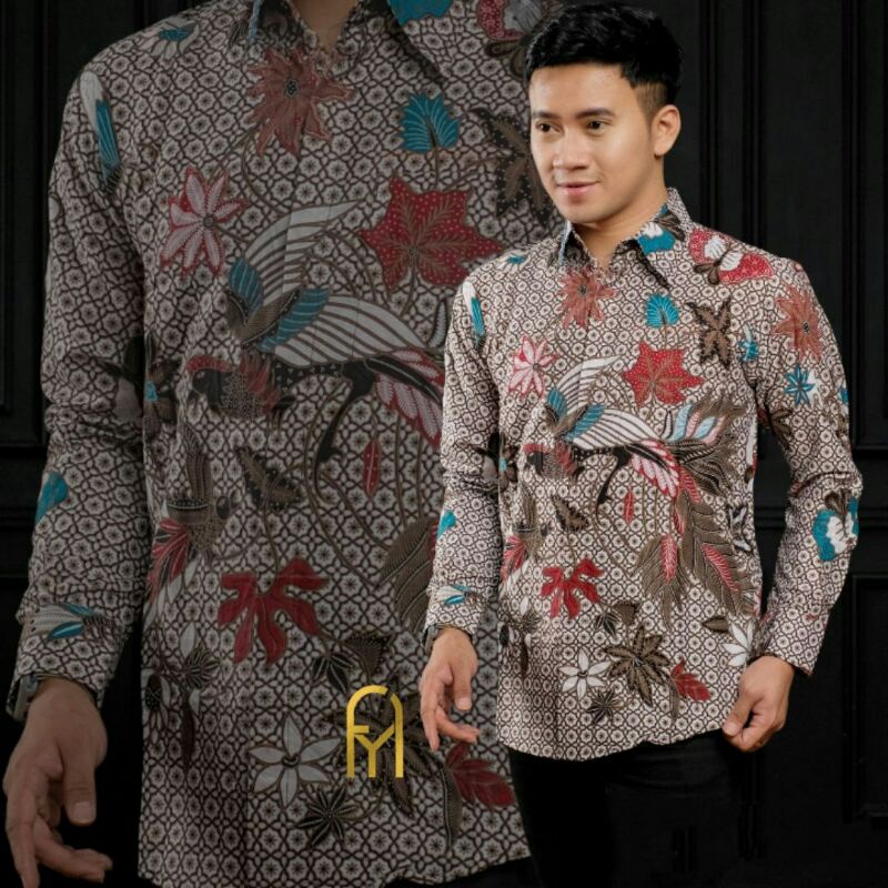 kemeja batik pria lengan panjang batik premium reguler