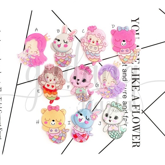 GEMEZZ Jepit Rambut Cat Mermaid Hairclip Kucing Putri Duyung Unik GG 200218