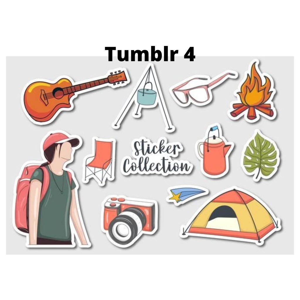 Sticker Pack Tumblr Sticker HP/Laptop Aesthetic Murah