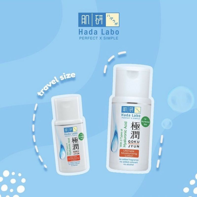 Hada labo Moisturizing Milk I Hada Labo Gokujyun Ultimate Moisturizing Light Lotion 100ML I Hada labo Moisturizing Milk Gokujyun Face Wash