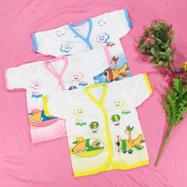 Baju bayi lengan pendek Boboko (3 pcs)