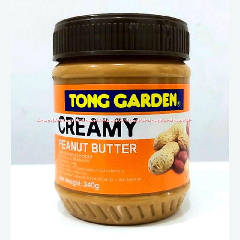 Tong Garden Crunchy Creamy Peanut Butter 340gr Selai Kacang Krim Kriuk Jar Jam