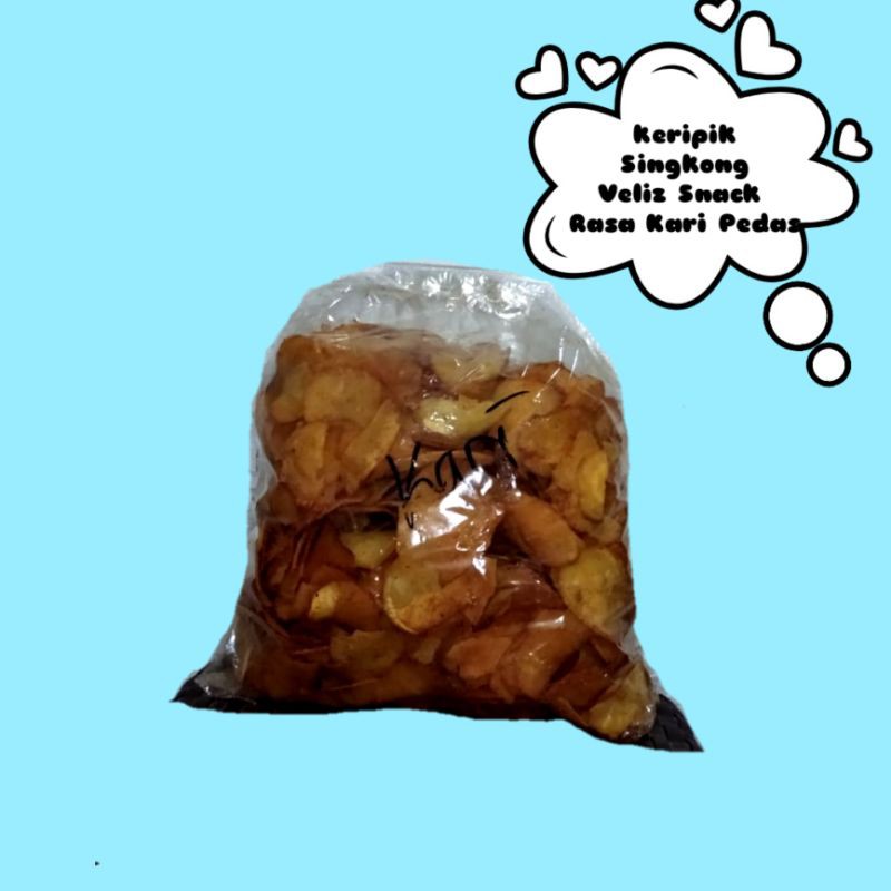 Jual Keripik Singkong Rasa Kari Pedas Veliz Snack 1 Kg Shopee Indonesia