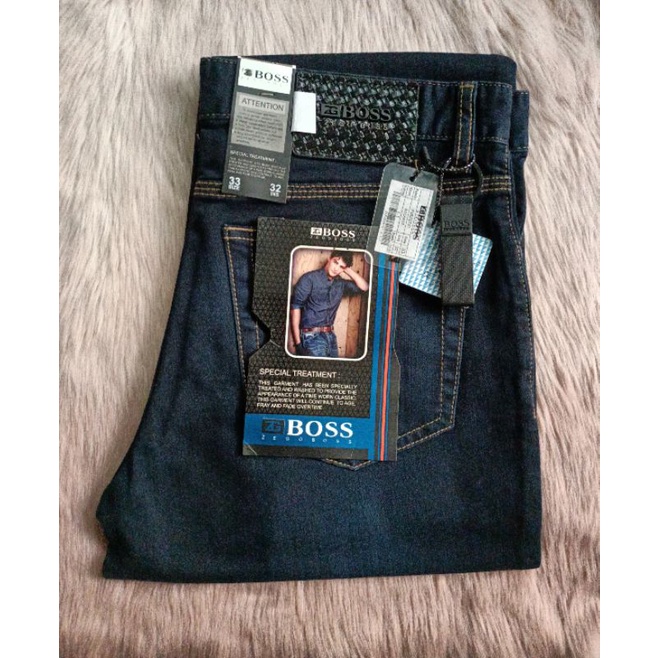 Celana  Pria Jeans Boss Reguler Fit Original Branded