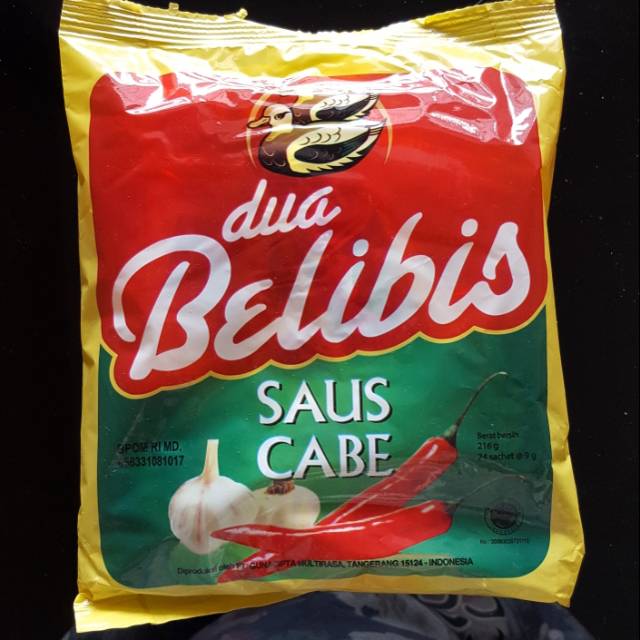 

DUA BELIBIS CHILI SAUCE SACHET 216 GRAM