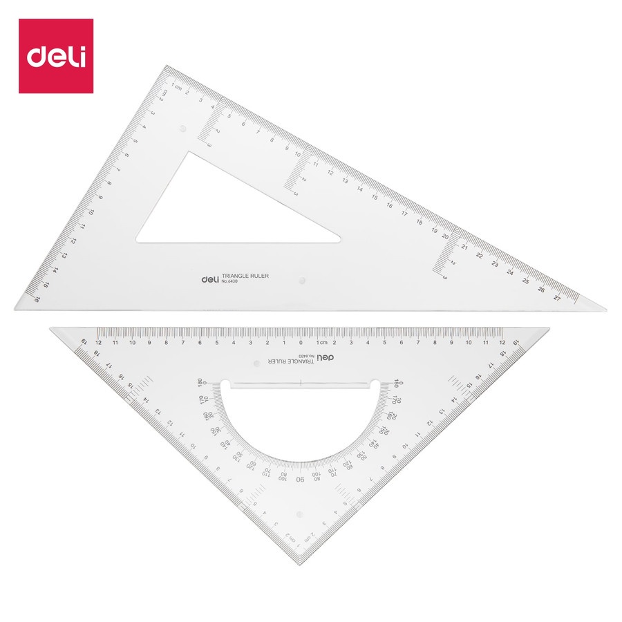 Penggaris-Set Square / Drafting 2pcs 28cm - Deli E6430