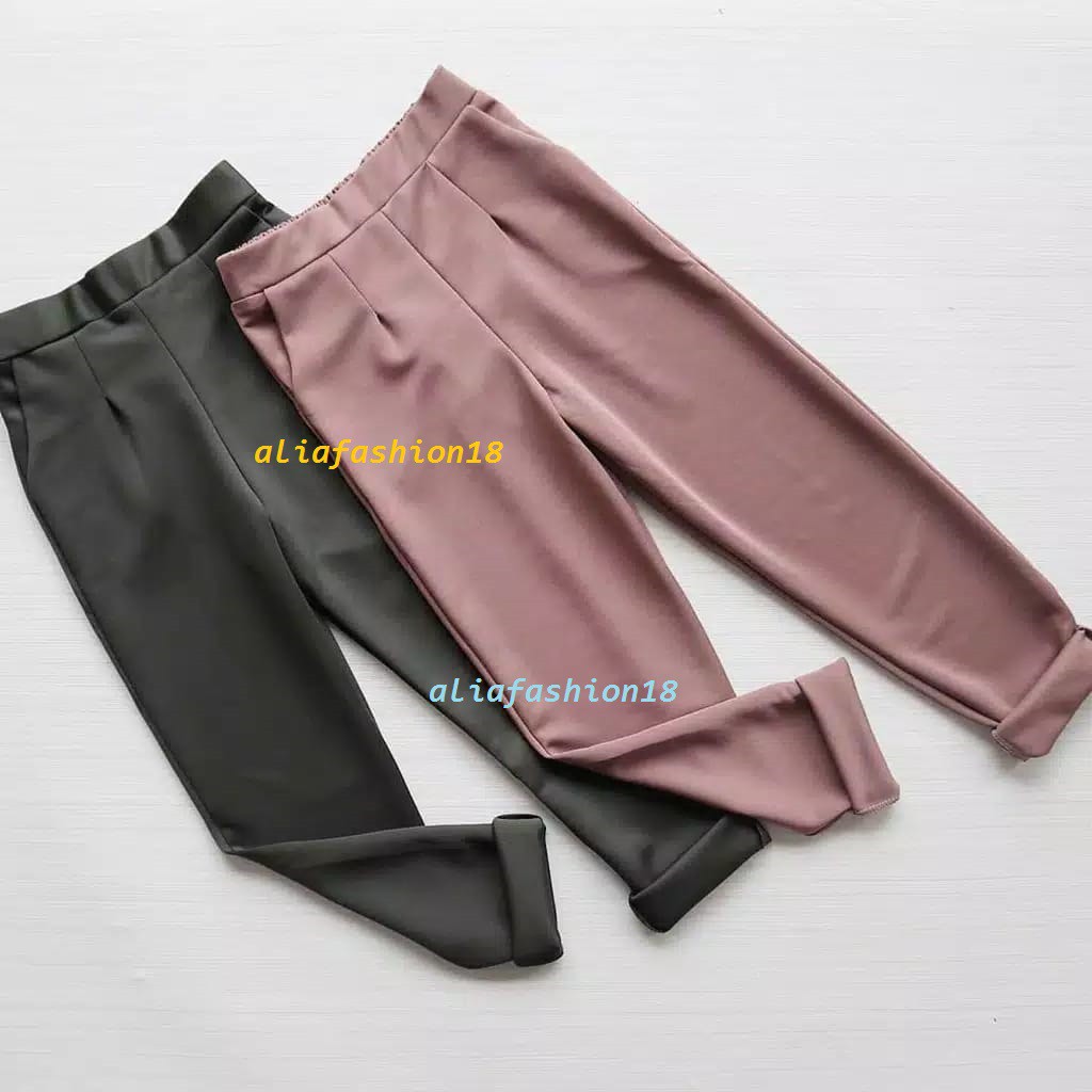 aliafashion18 - CELANA AMARA SCUBA / AMARA PANTS BASIC SCUBA