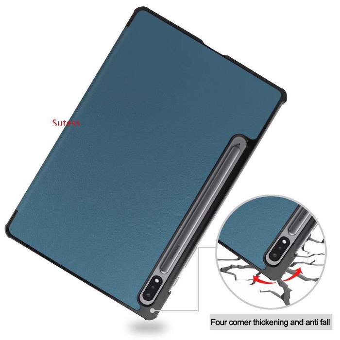 Flip Cover Leather Samsung Galaxy Tab S7, S7 Plus Hardcase