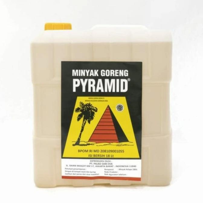 

MINYAK GORENG KELAPA PYRAMID JERINGEN 18 LITER DFBH5612DF