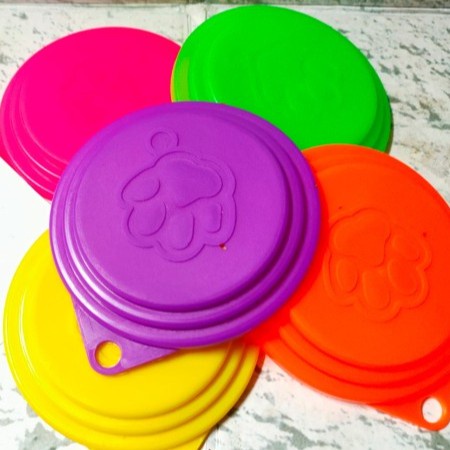 Penutup Kaleng Makanan Kucing - Silicone Canned Cat Food Lid Cover