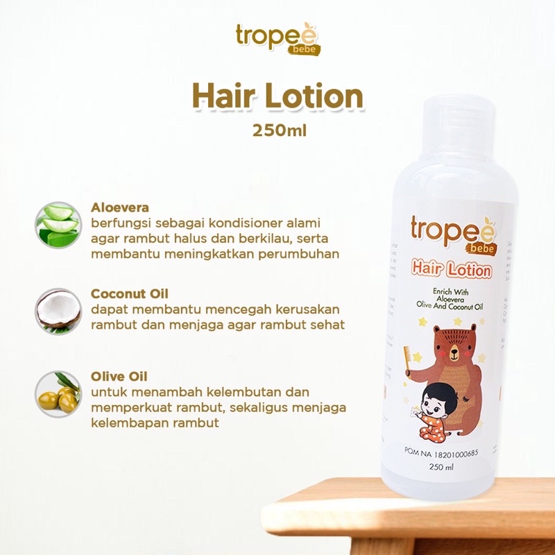 Tropee Bebe Hair Lotion Refill 250 ml Original &amp; Winter Sky
