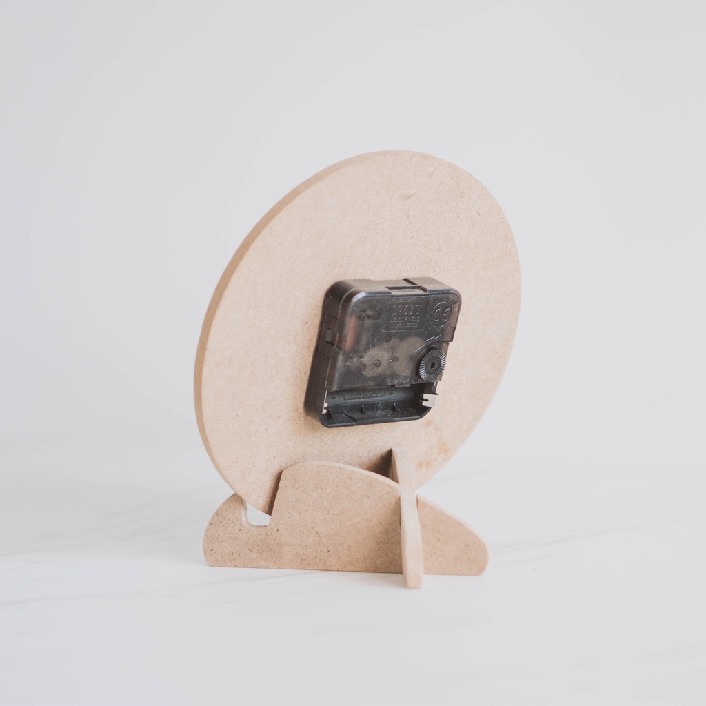 Wooden Projects Jam Meja Dekorasi Kamar Pajangan Rumah Hiasan Dinding Unik Motif Nordic - JMN8-3