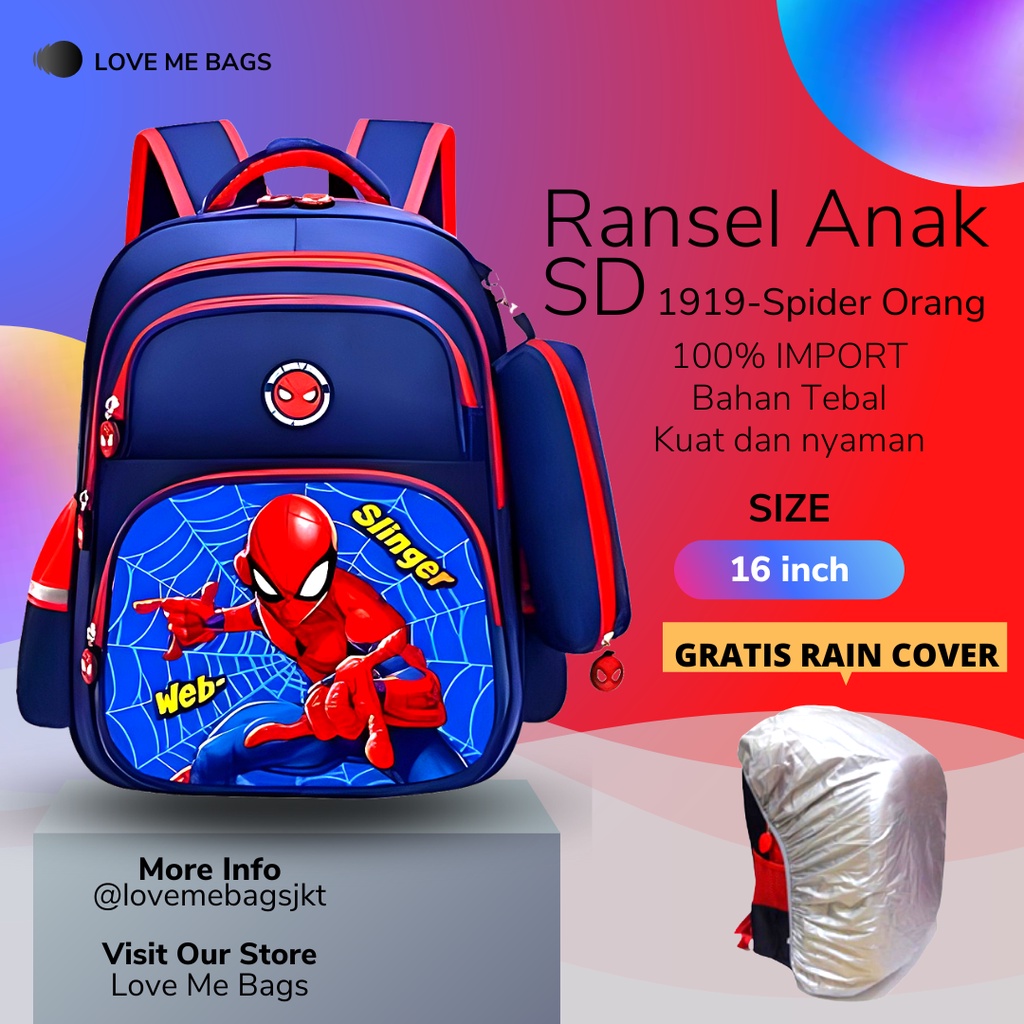 LMB Tas Sekolah Anak Laki Laki Sd Gratis kotak pensil Tas anak laki laki Tas sekolah Fashion anak Tas import Tas sekolah Tas anak Tas ransel anak laki laki Tas anak anak Tas anak karakter Tas sekolah anak laki laki sd import PROMO Tas