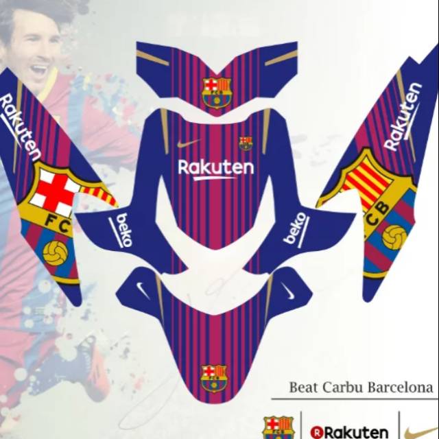 Decal stiker BEAT BARCELONA bisa castem buat semua beat