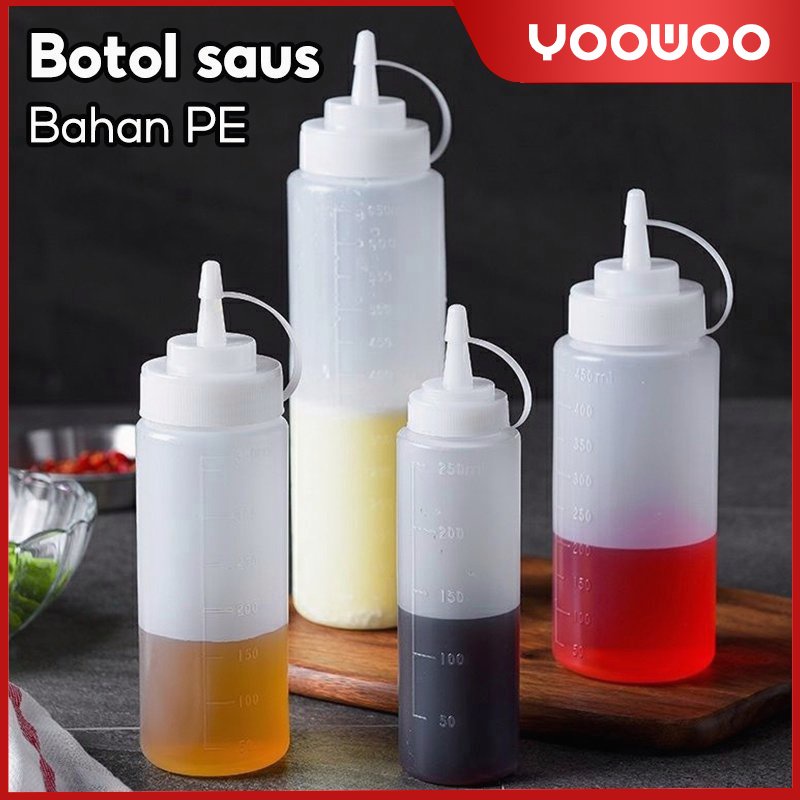 botol squize saus  / botol saus dapur rumah tangga / botol Serbaguna Murah Tebal