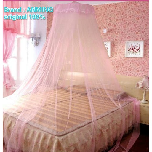 KELAMBU GANTUNG ANTI NYAMUK TIRAI TEMPAT TIDUR ATAS KASUR IMPORT F402