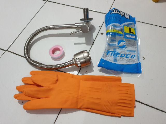 Keran Air Kran Leher Angsa Fleksibel / Flexible Cuci Piring Stainless Steel