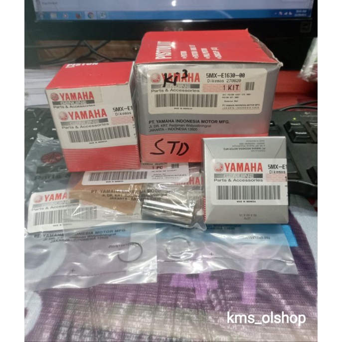 Piston Kit Mio carbu / Ring Seher Kit Mio carbu Size STD ( 5MX-E1630-00 ), 50 ( 5MX-E1630-20 ), 100 ( 5MX-E1630-40 )