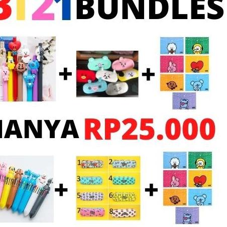 

[PRODUK PFVZT] PAKET PERLENGKAPAN BT21 BANGTANBOYS ALAT TULIS SET BT21 ALAT TULIS BT21 JTS