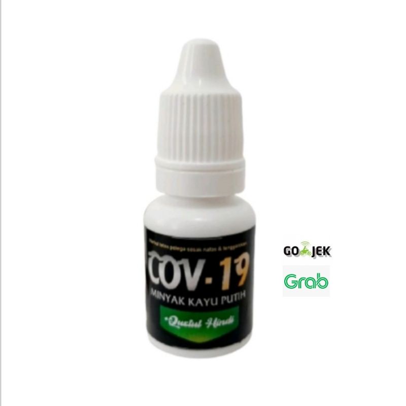 Cov-19 Kayu Putih plus Qusthul Hindi 10 ml / Cov - 19 Minyak Herbal Tetes Pelega Sesak Nafas