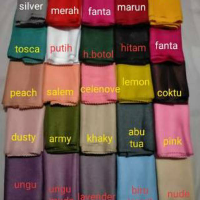 HIJAB SEGI EMPAT POLOS GLAMOUR