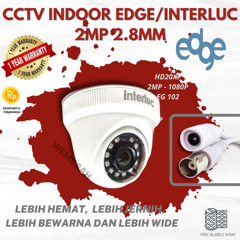 CCTV Indoor &amp; Outdoor 2MP EDGE - Kamera Pengintai HD1080P