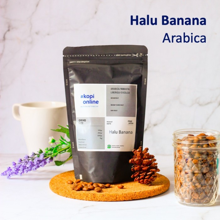 

Halu Banana 250gr/Kopi/Biji Kopi/Kopi Arabika/Coffee - BIJI