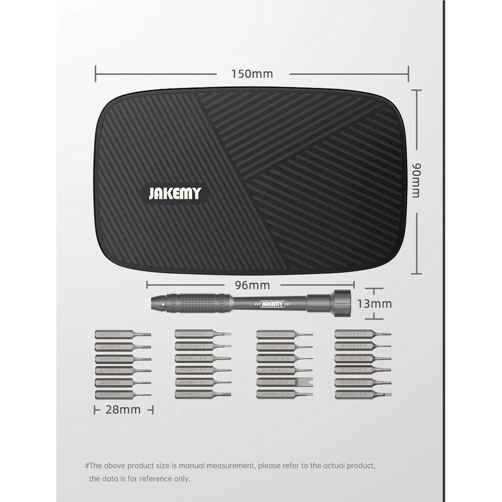 Jakemy JM-8178 26 in 1 Obeng Set Torx Lubang Tengah T1 Tri-wing Handphone