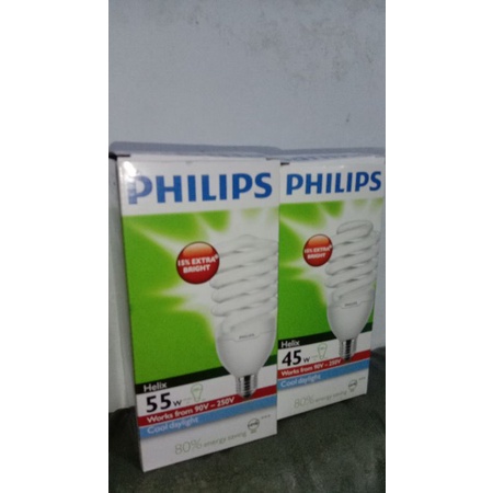 lampu philips45watt Spiral