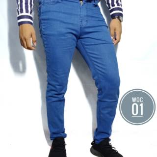  CELANA  PANJANG JEANS  PRIA  SOFT JEANS  PENSIL ORIGINAL JUST 