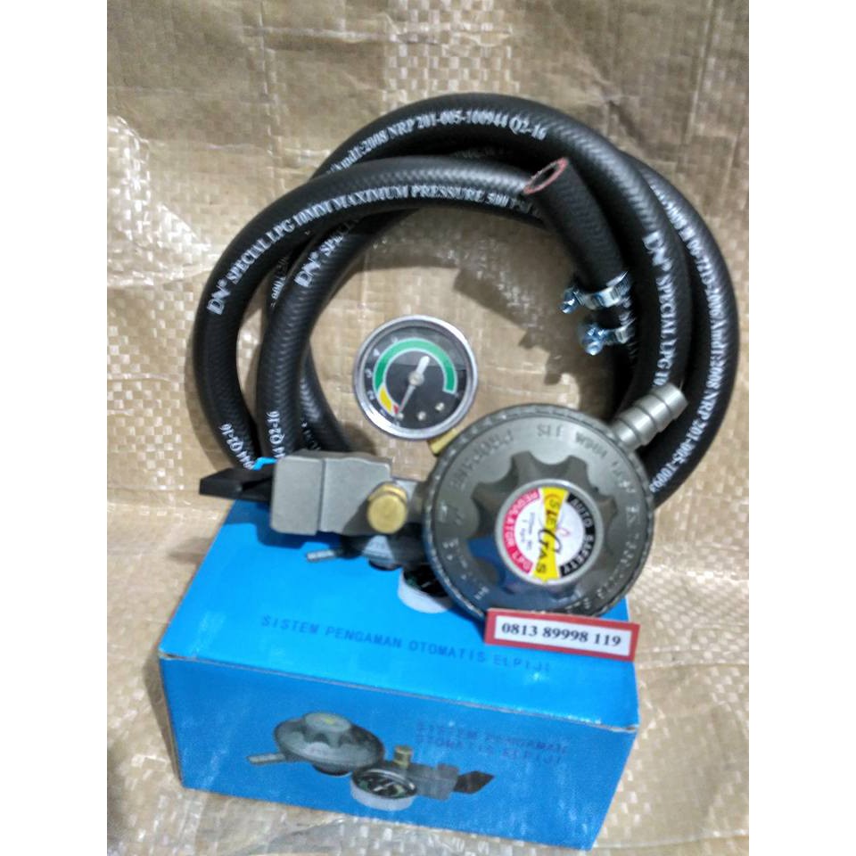 Terbaru Regulator Gas Safety Lock Pertamina Model SLE 788 MSelang LPG 500 PSI